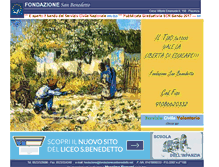 Tablet Screenshot of fondazionesanbenedetto.net